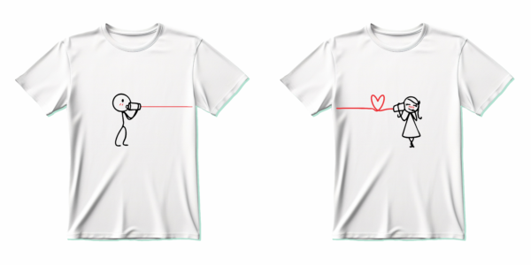 Broken phone (Couple 2 t-shirts) - Image 4