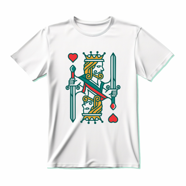 King & Queen of hearts (Couple 2 t-shirts) - Image 3