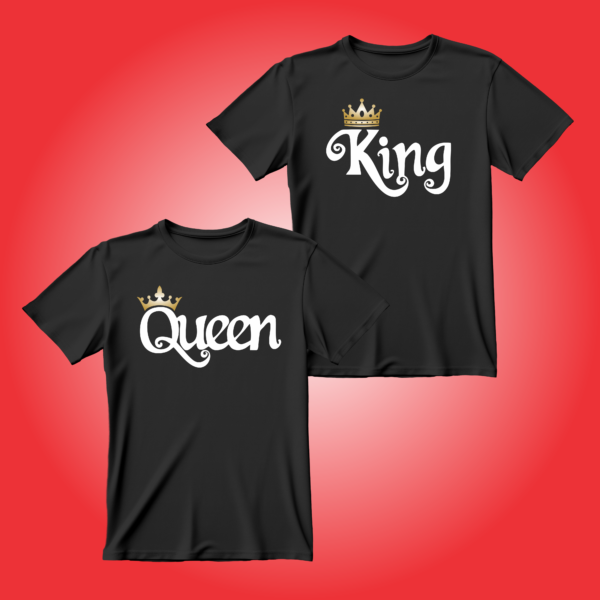 King & Queen (Couple 2 t-shirts)