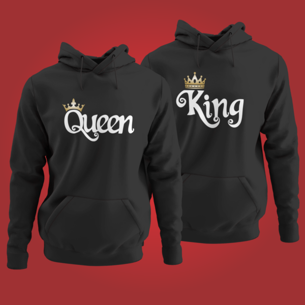 King & Queen (Couple 2 hoodies)